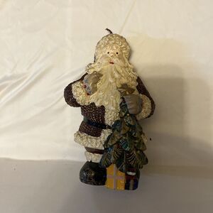 Santa Claus Figurine Christmas Candle Holiday Decor